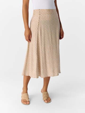 Jupe OBJECT en beige : devant