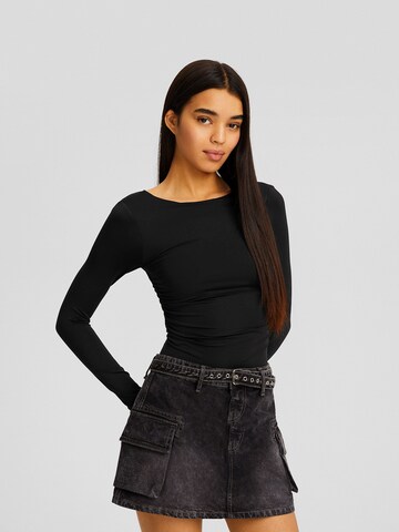 Bershka T-shirtbody i svart