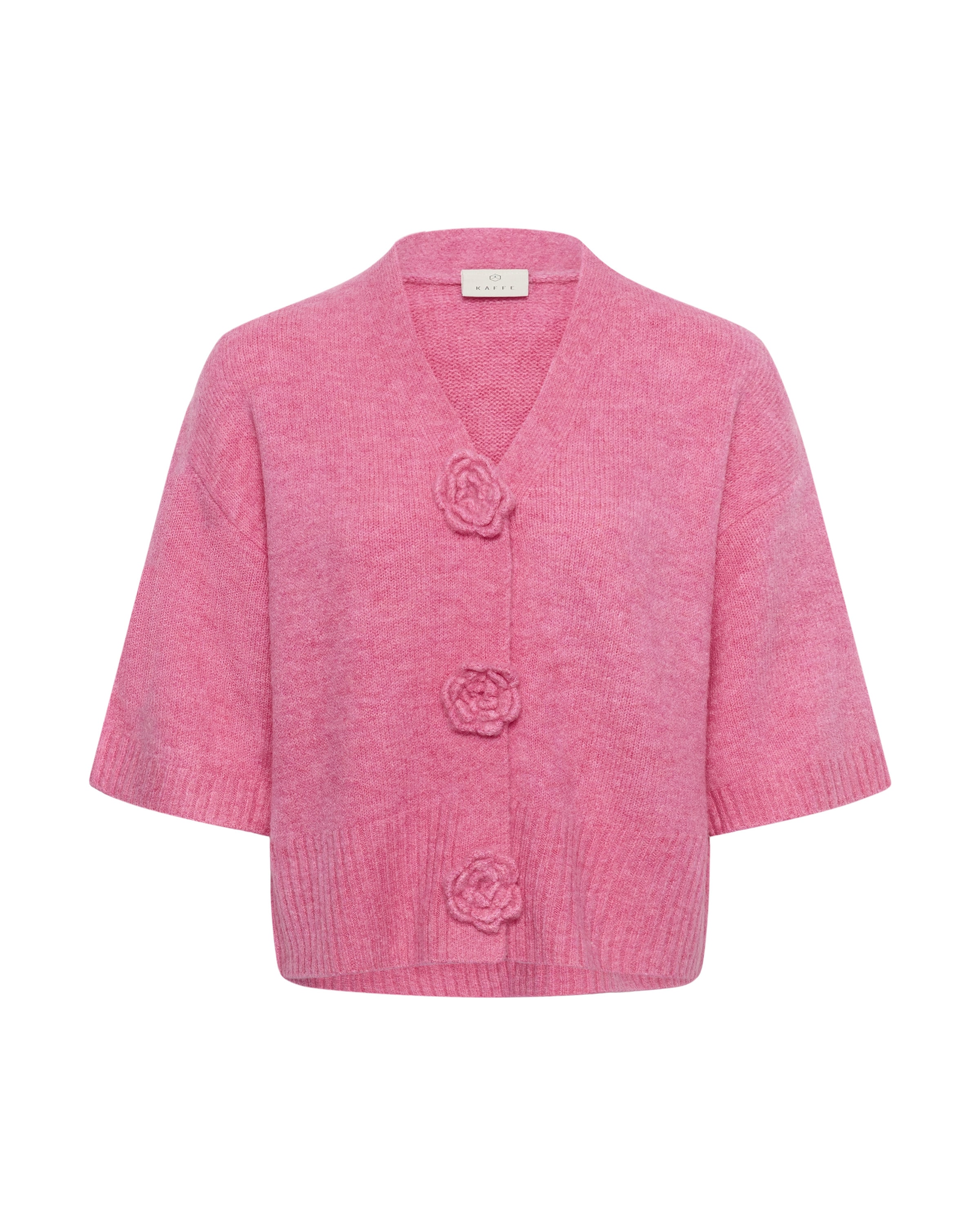 Cardigan 'Rosie' Kaffe en rose : devant