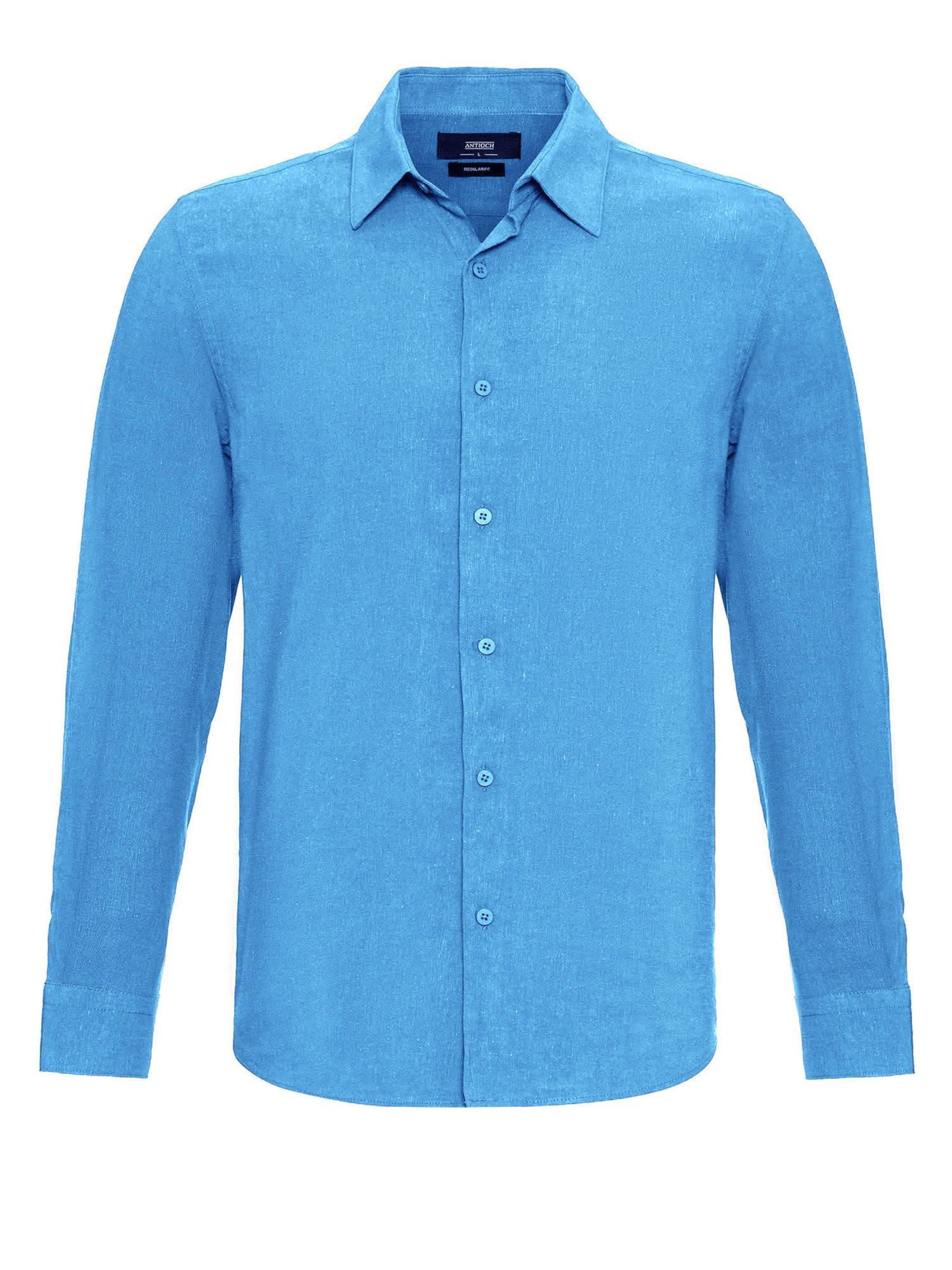Antioch Regular fit Overhemd in Blauw: voorkant