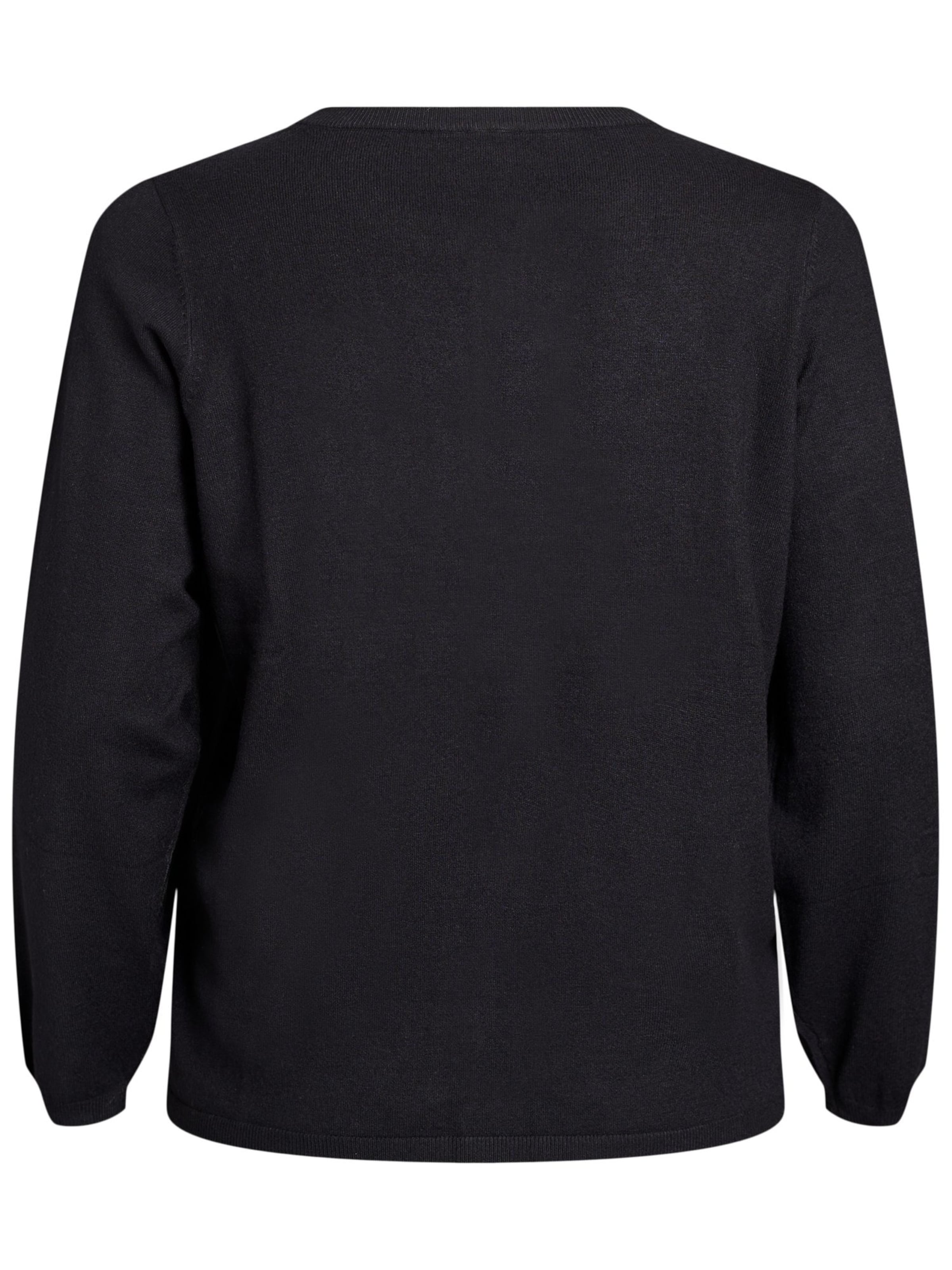 Zizzi Вязаная кофта 'Ella' в Черный