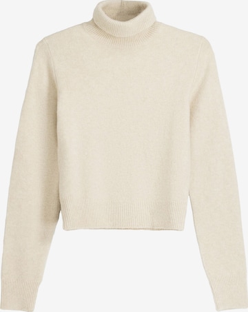 Bershka Sweater in Beige: front