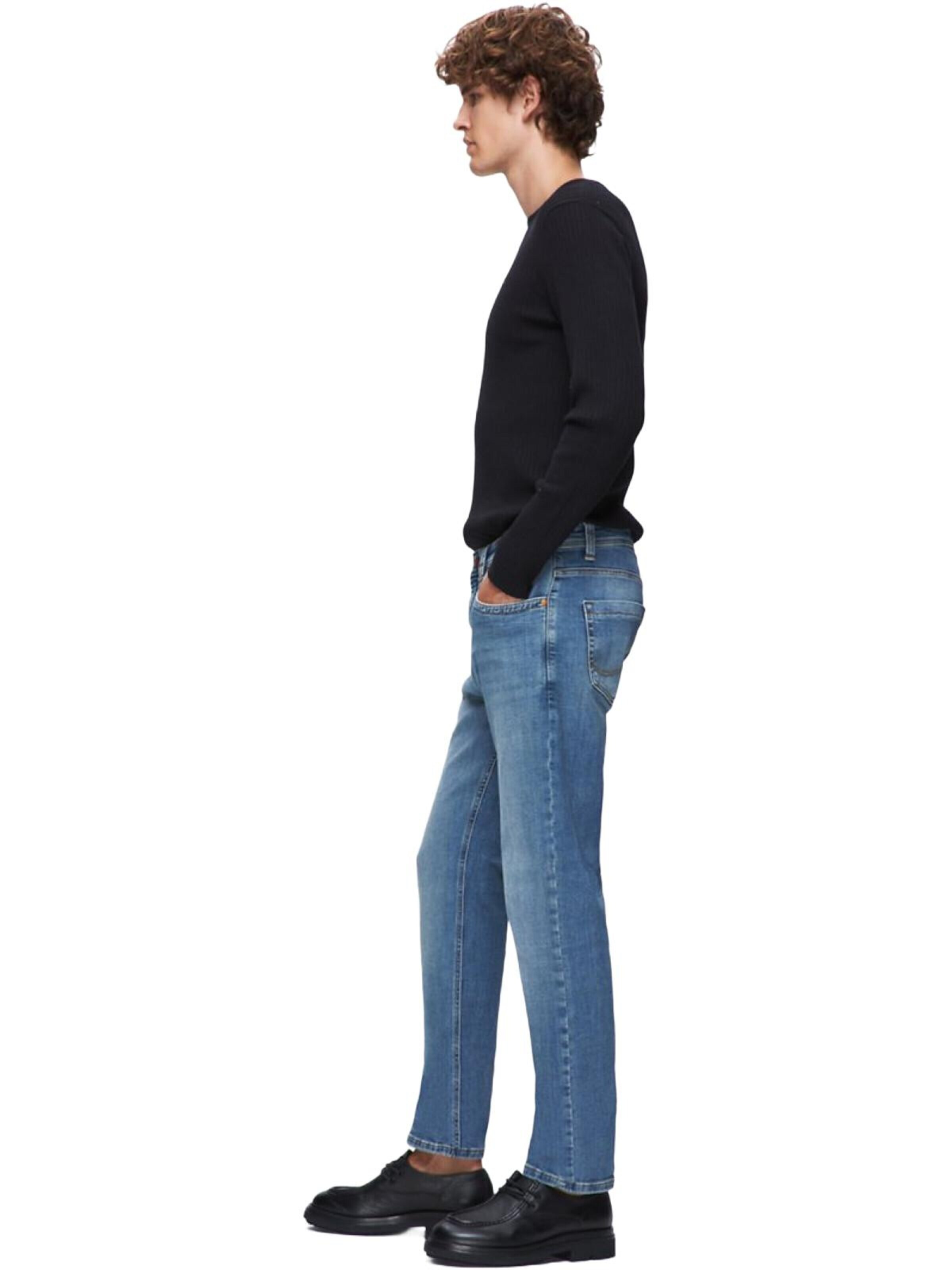 LTB Jeans - regular Vaquero 'LTB Jeans Hollywood Y Straight Leg Mid Waist Mid Indigo Jeanshose' en azul