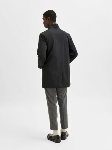 SELECTED HOMME Between-Seasons Coat in Black