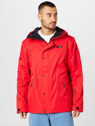 Veste outdoor 'RANGE' OAKLEY en rouge : devant