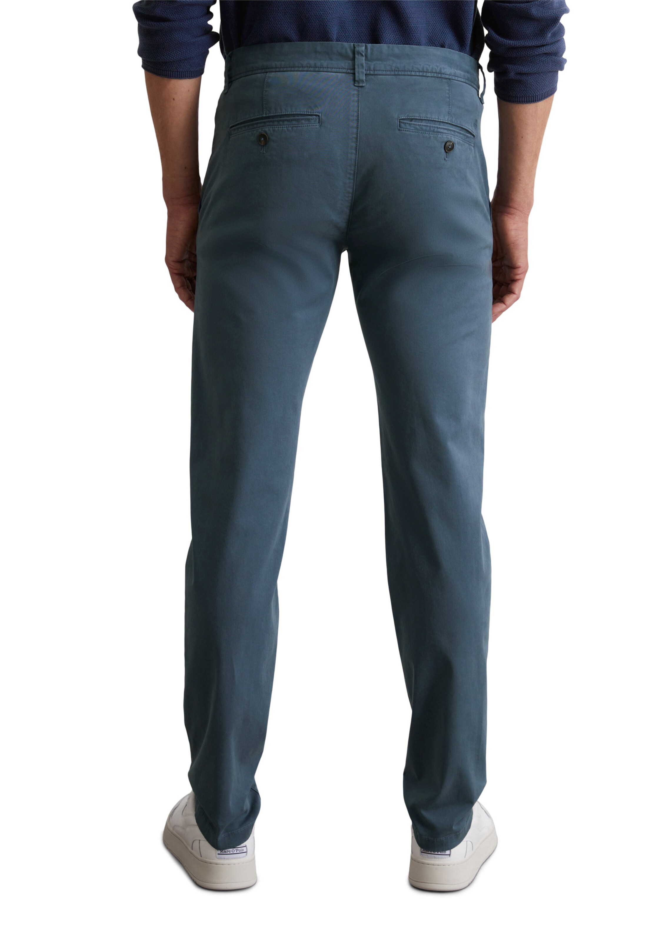 Marc O'Polo Regular Chino trousers ' Stig' in Blue