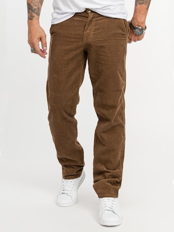 Rock Creek Loose fit Pants in Brown: front
