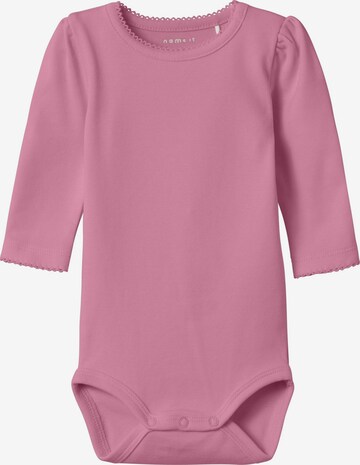 NAME IT - Pijama entero/body 'DAYS' en rosa: frente