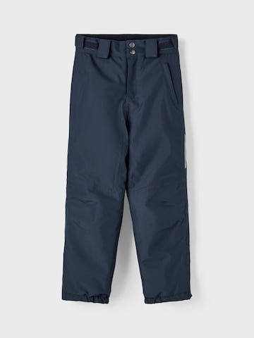 NAME IT Regular Athletic Pants 'Solid' in Blue