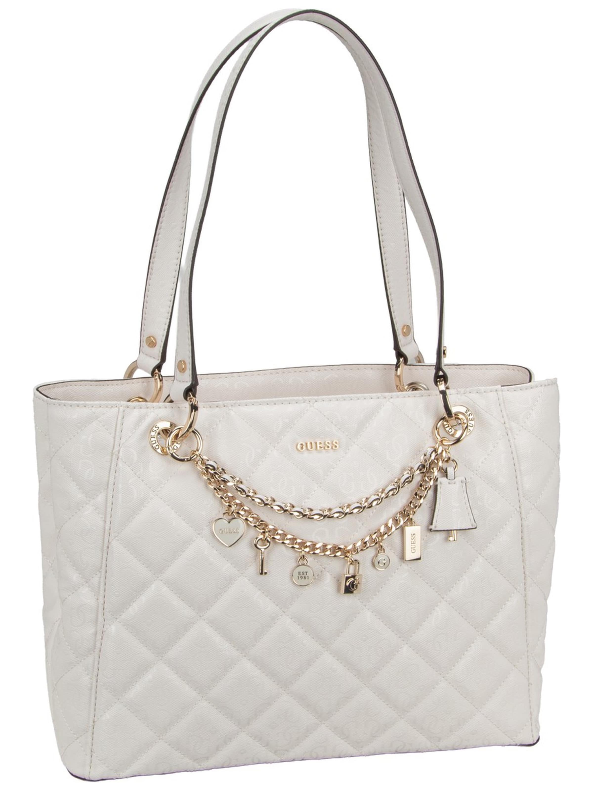 GUESS Shoulder Bag 'Libby Noel' in White: front