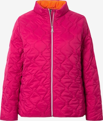 Ulla Popken Between-season jacket in Pink: front