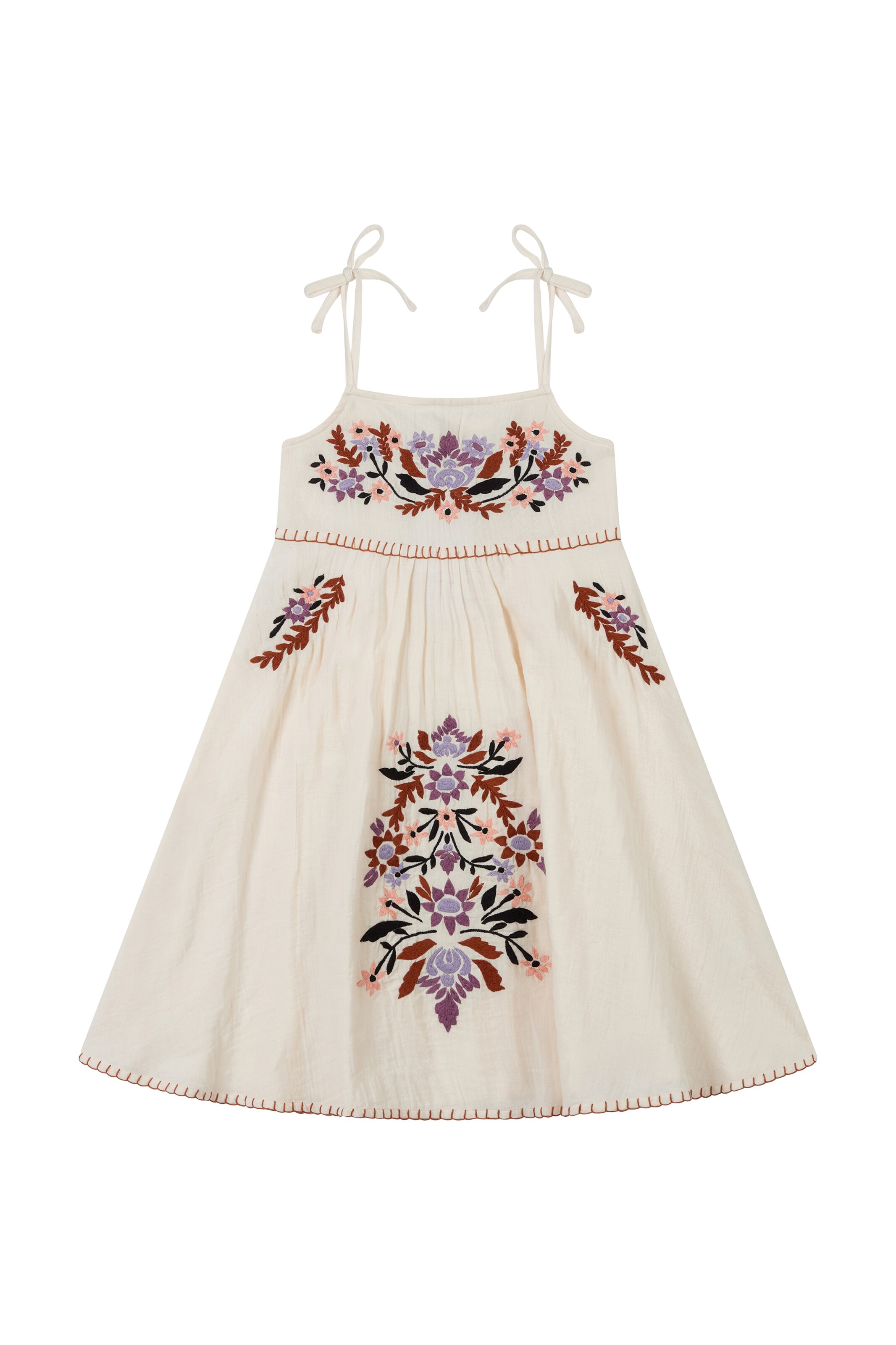 RAFFYA Dress in Beige: front