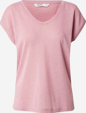 ONLY - Camiseta 'Onlsilvery' en rosa: frente