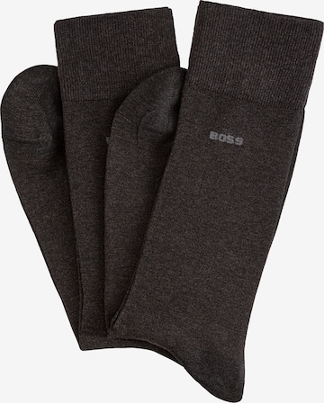 BOSS Socks in Grey: front