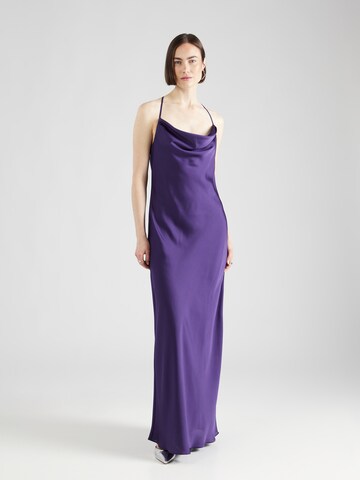 Robe de soirée SWING en violet : devant