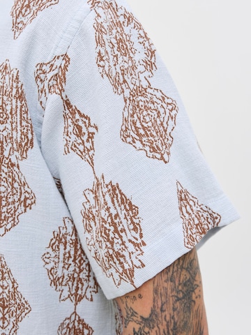JACK & JONES Классический крой Рубашка 'JORHydra Noto' в Синий