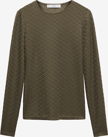 MANGO Shirt 'CASIOPEA' in Groen: voorkant