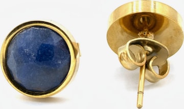 Sergio Engel Earrings 'Beach Ohrring 04 wasserfester vergoldeter Ohrstecker mit Naturstein' in Blue: front