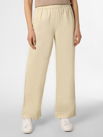 GANT Wide leg Pants in Beige: front