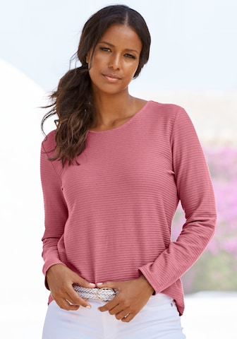 LASCANA Shirt in Roze: voorkant