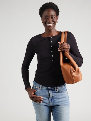 G-STAR Тениска в черно: отпред