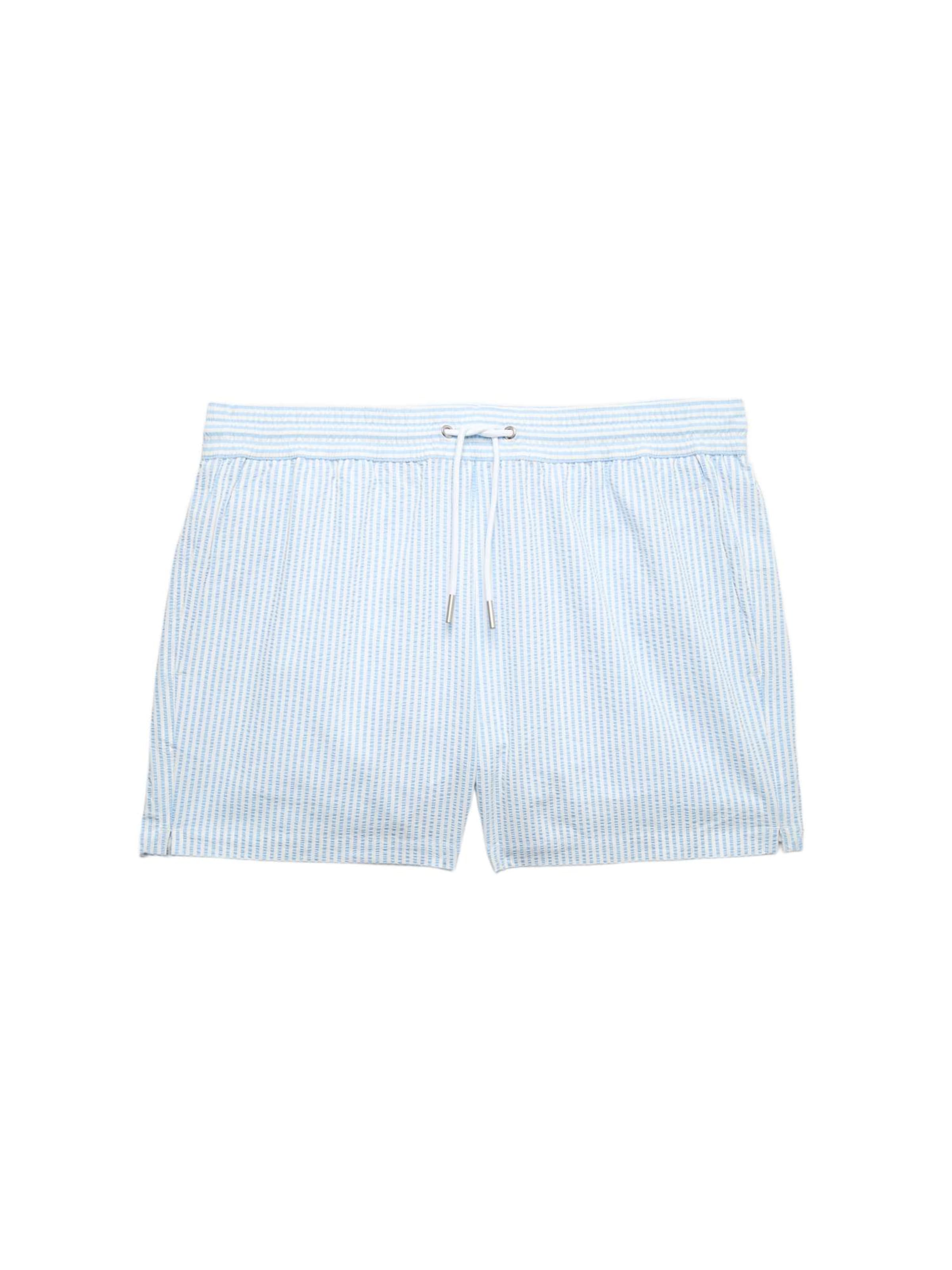 Marks & Spencer Regular Broek in Blauw: voorkant