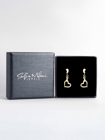 Sofia Milani Ohrringe 'Heart'‌‌‌ in Gold