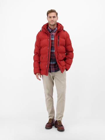 LERROS Regular fit Button Up Shirt in Red