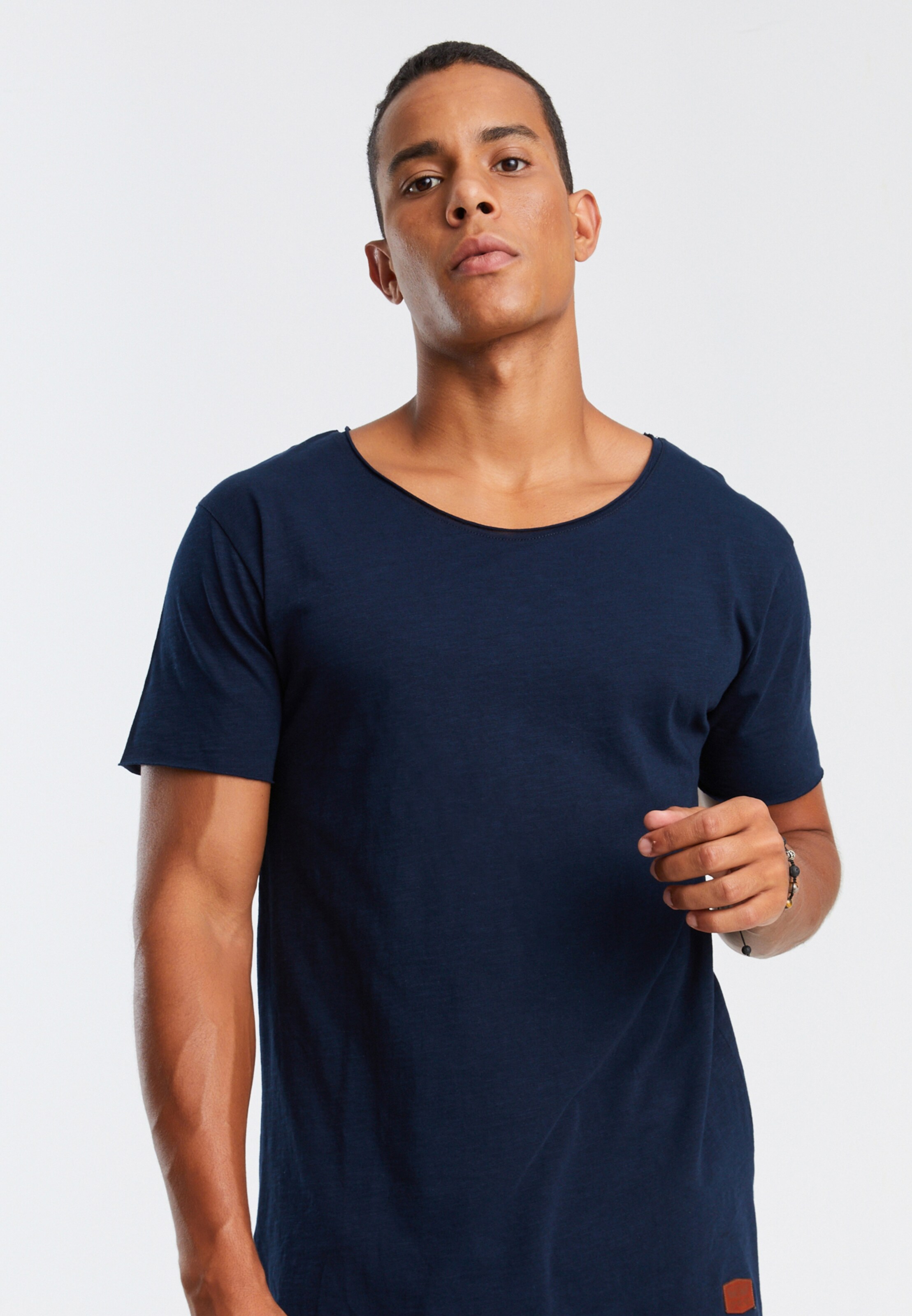 Männer Shirts Leif Nelson T-Shirt Rundhals in Dunkelblau - ZG67191 Männer Shirts Leif Nelson T-Shirt Rundhals in Dunkelblau - ZG67191