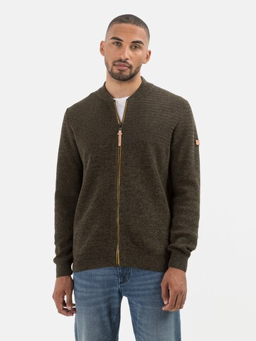 CAMEL ACTIVE Knit Cardigan in Green: front