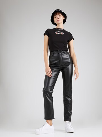 Tommy Jeans regular Παντελόνι 'Julie' σε μαύρο