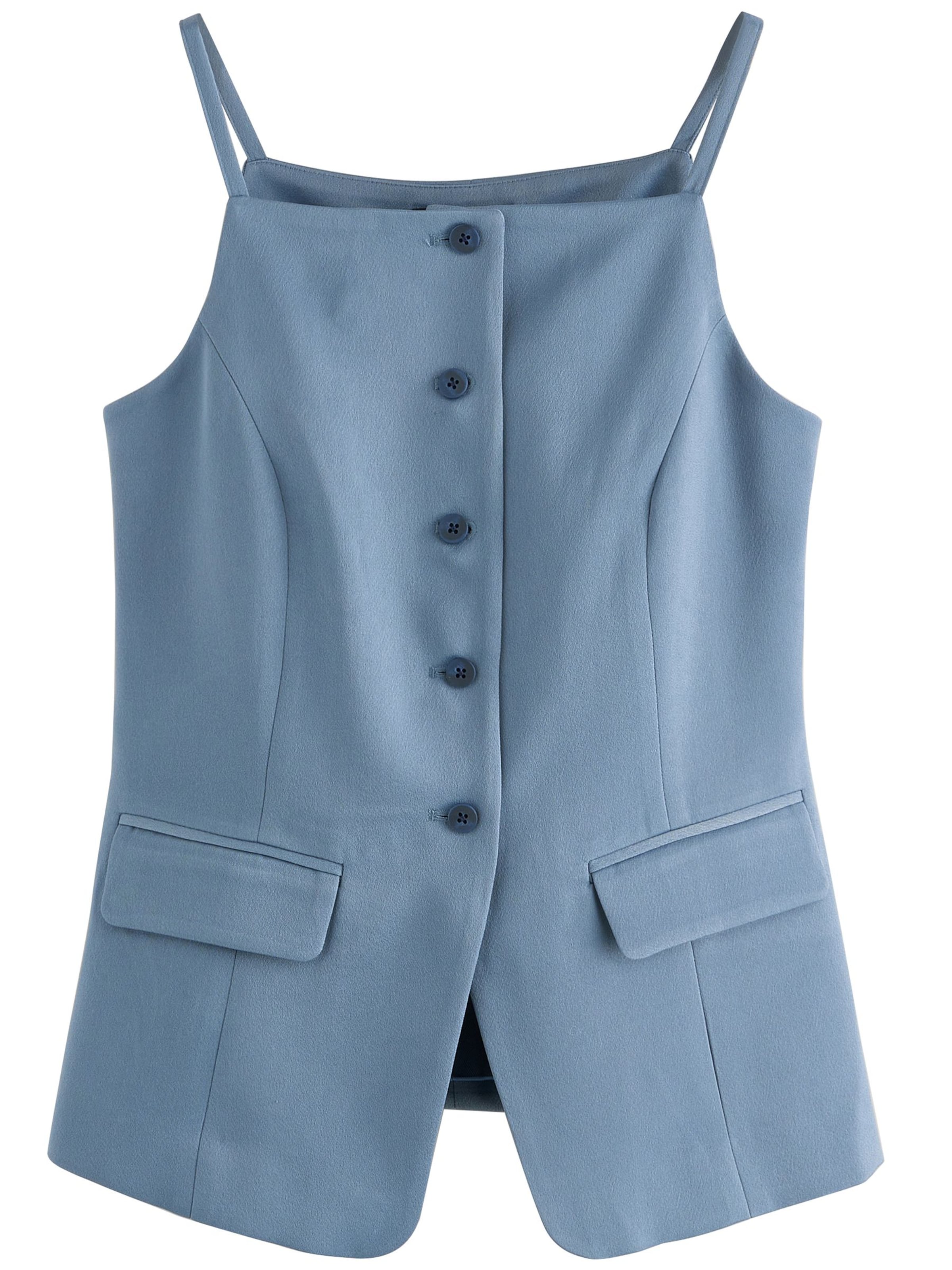 Next Γιλέκο κουστουμιού σε μπλε: μπροστά