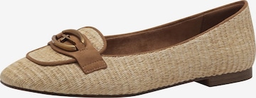 Tamaris Ballerina in Beige: voorkant