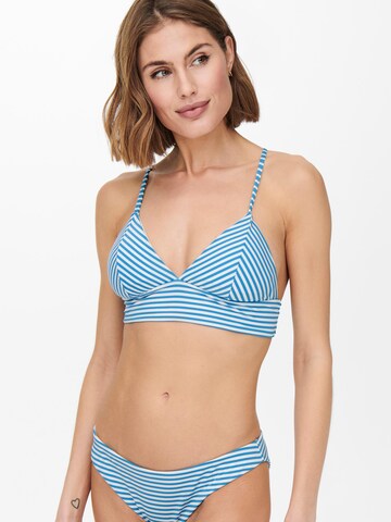 ONLY Triangle Bikini Top 'KITTY' in Blue