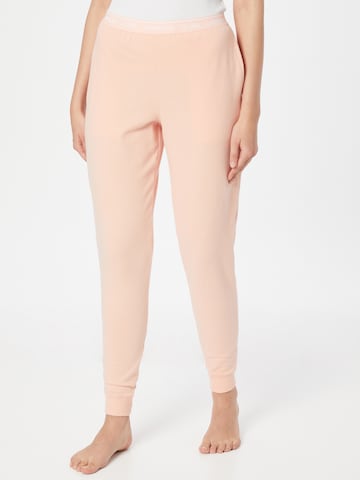 Calvin Klein Underwear Tapered Pajama Pants in Orange: front