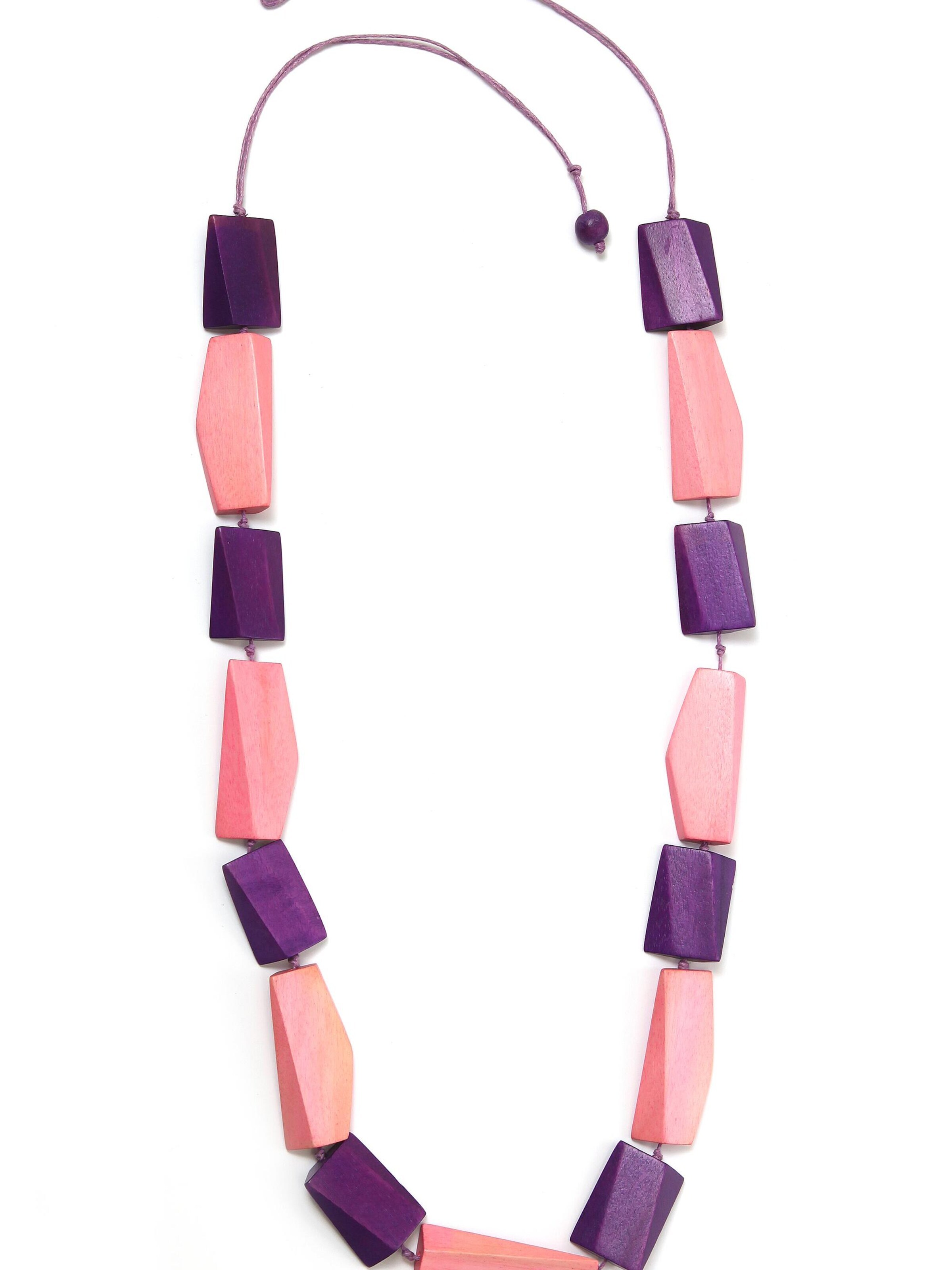 COLLEZIONE ALESSANDRO Necklace 'Hanni' in Pink: front