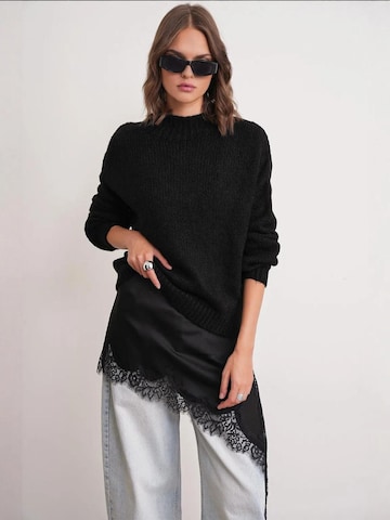 Pullover di MixRay in nero: frontale