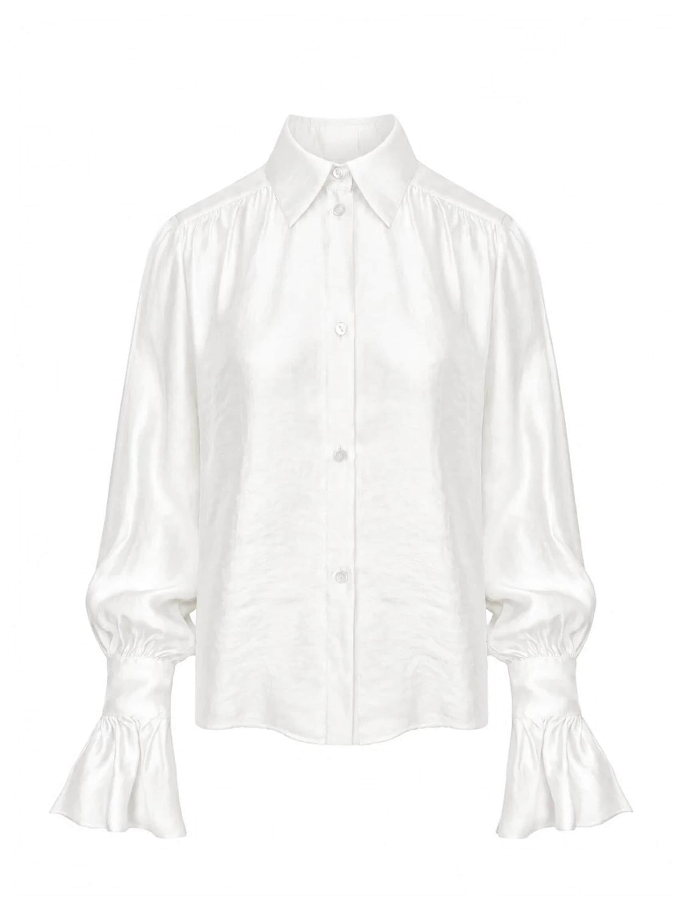 mandragora Blouse 'Carmen' in Wit: voorkant