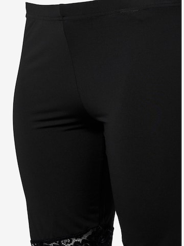 Zizzi Slimfit Sporthose in Schwarz