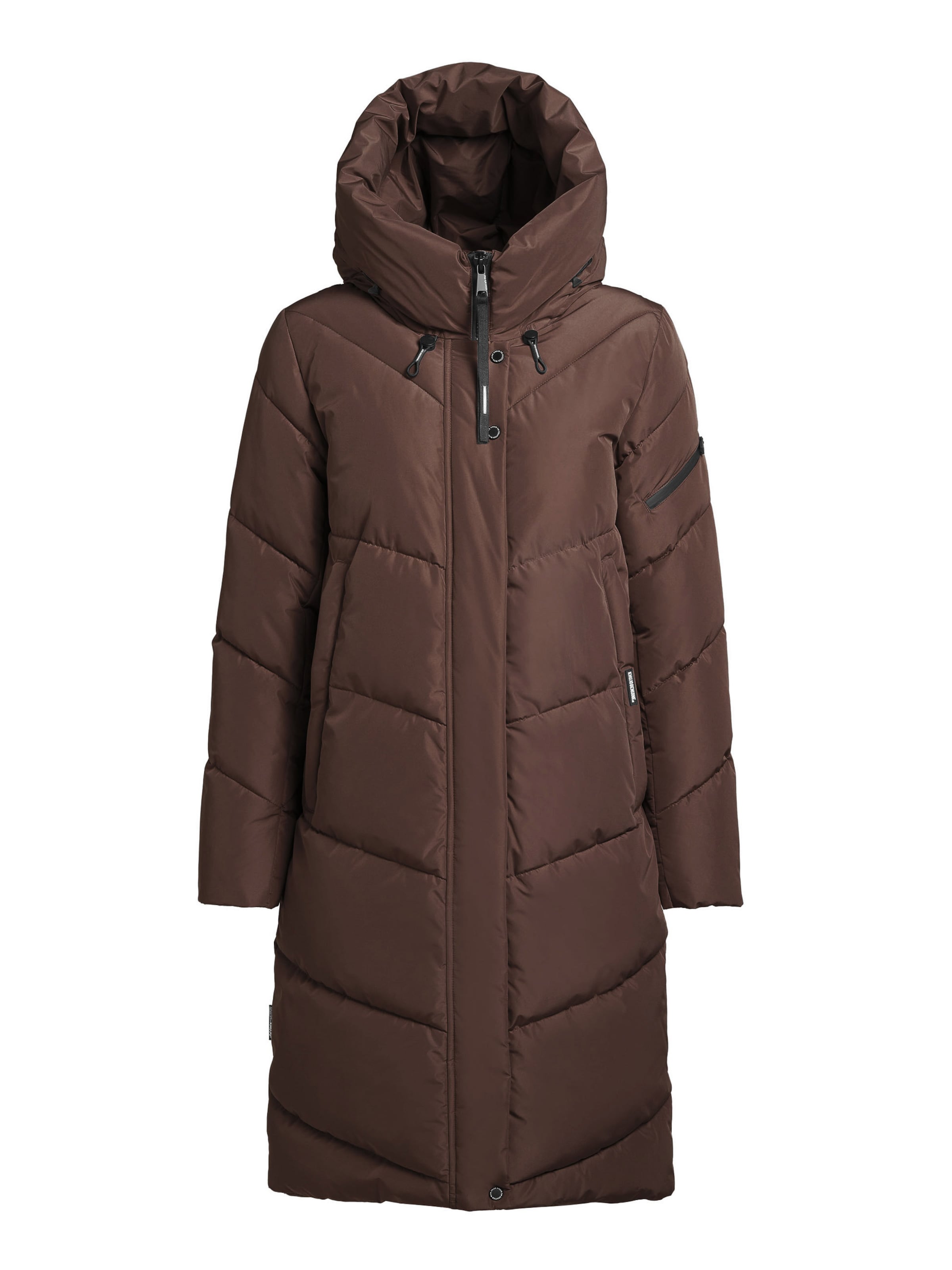 khujo Wintermantel 'Jange' in Bruin: voorkant