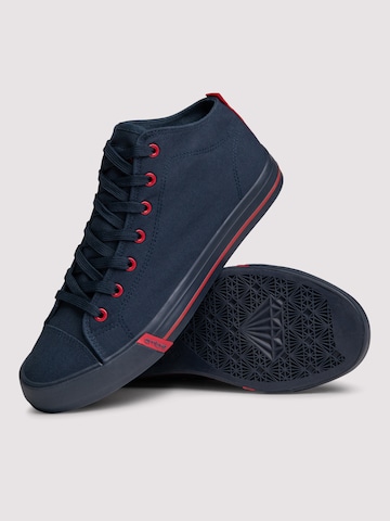 Ombre Sneakers hoog in Blauw
