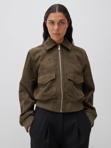 ABOUT YOU x Marie von Behrens Between-Season Jacket 'Marie' in Green: front