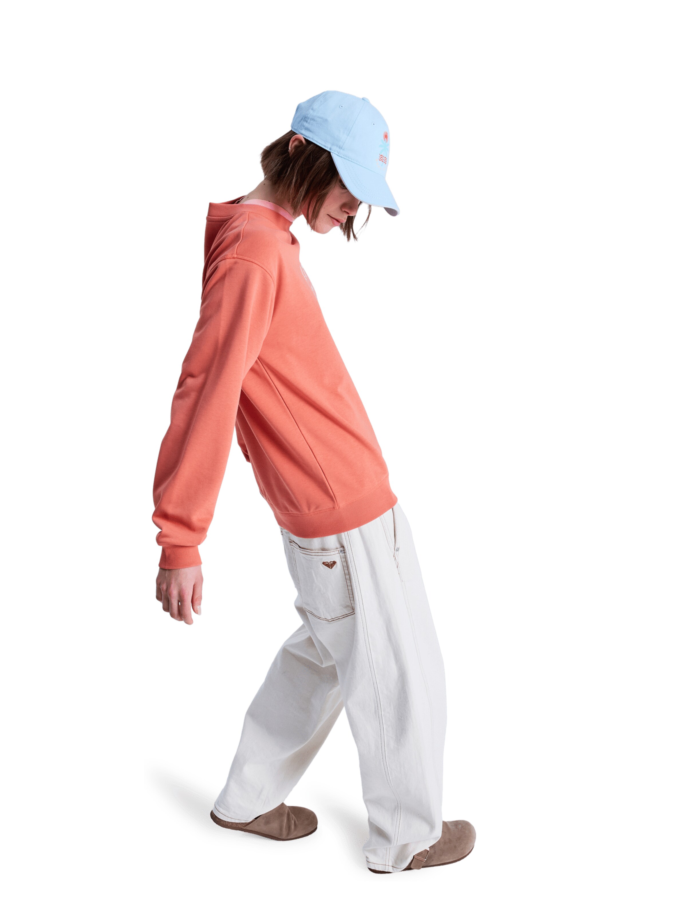 ROXY Суичър 'Surf Stoked Terry Vint' в оранжево