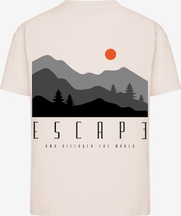 T-shirt 'Escape Discover the World Forest Landscape' F4NT4STIC en rose : devant