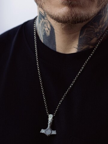 REYTEL Anhänger 'HELMET OF TERROR WITH SKULL' in Silber