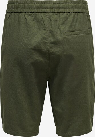 Only & Sons Regular Shorts 'Linus' in Grün