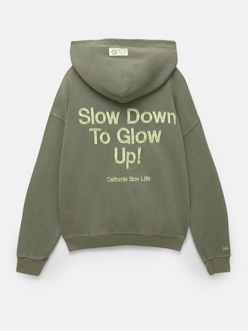 Pull&Bear Mikina - Zelená