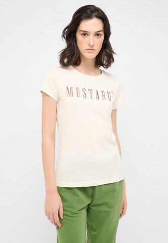 MUSTANG T-Shirt 'Style Loa' in Weiß: Vorderseite