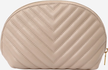 Beauty case 'DOME' di GUESS in beige: frontale