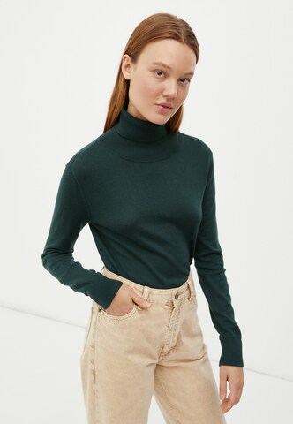 Finn Flare Langarmpullover 'Basic' in Grün